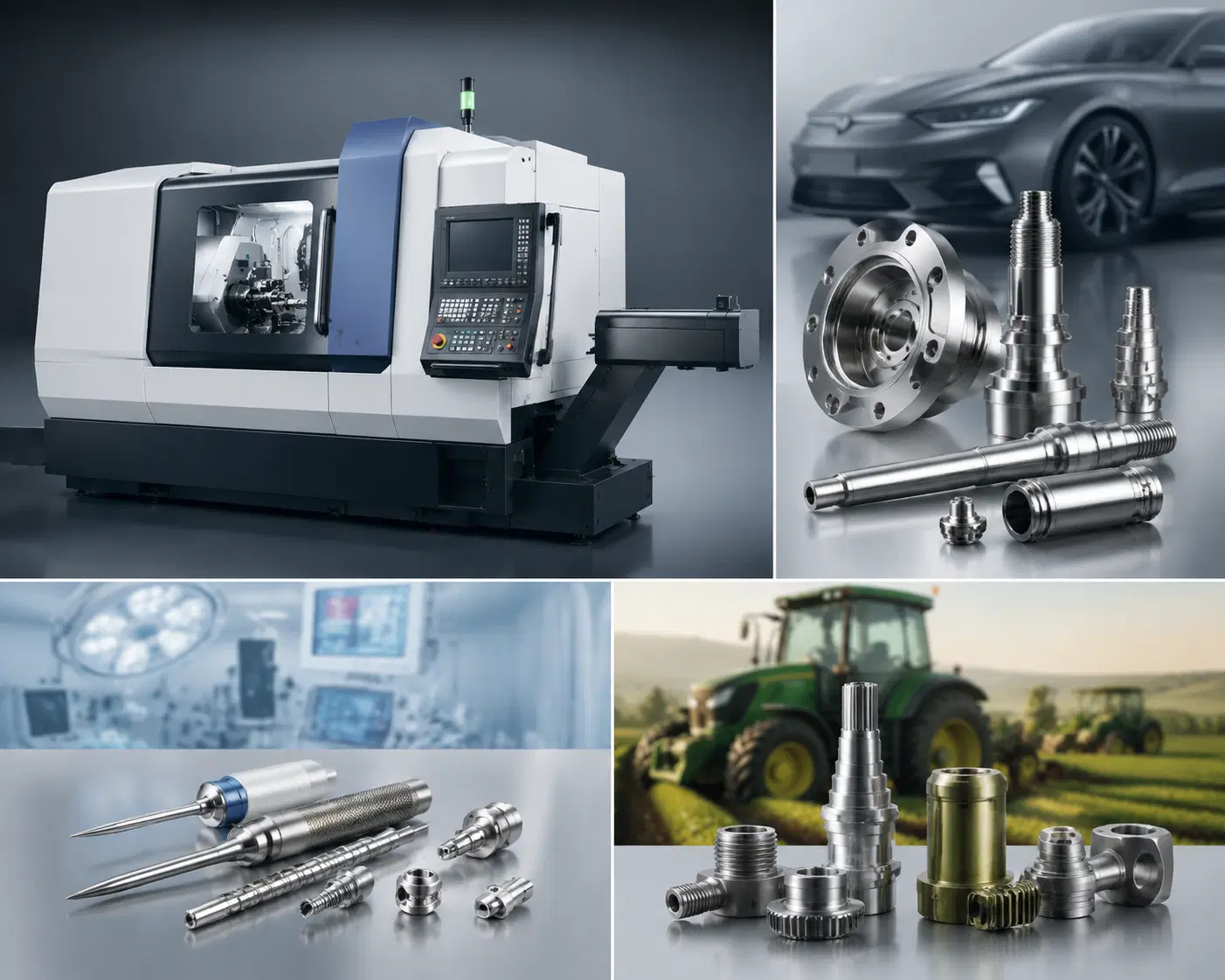 پذیرش سفارش تولید قطعات با تراش CNC سوئیس‌تایپ
