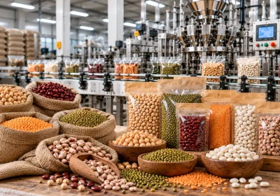 پذیرش سفارش بسته‌بندی حبوبات با برند شما