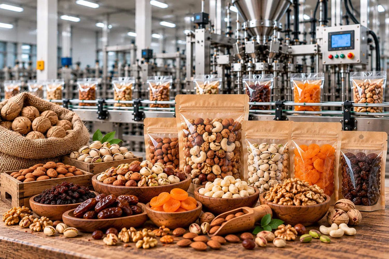 ظرفیت خالی بسته‌بندی آجیل و خشکبار