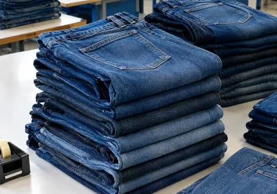 پذیرش سفارش خدمات تکمیلی و بسته‌بندی شلوار جین