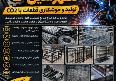 پذیرش سفارش تولید قطعات فلزی و مفتولی و جوشکاری CO2